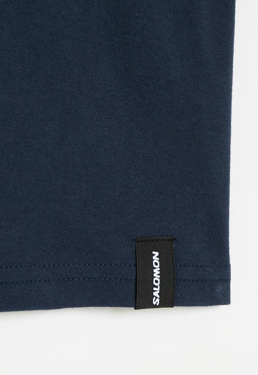 Salomon - Core logo short sleeve tee b - navy blazer