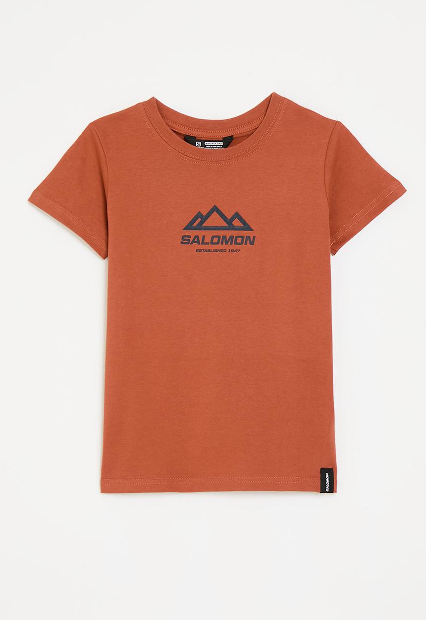 Salomon - Fress short sleeve tee b - baked clay