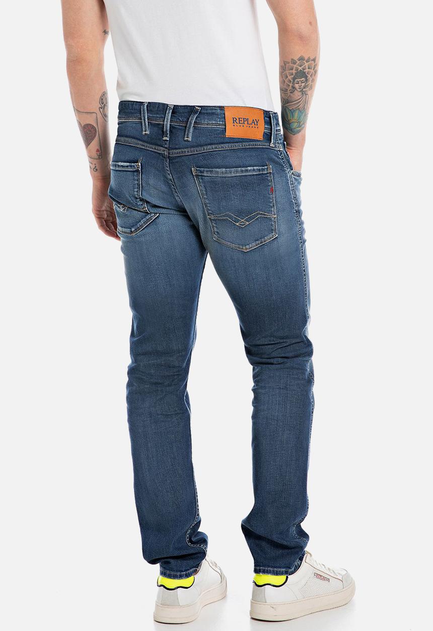 Replay - Anbass Pantalone Slim - Dark Blue