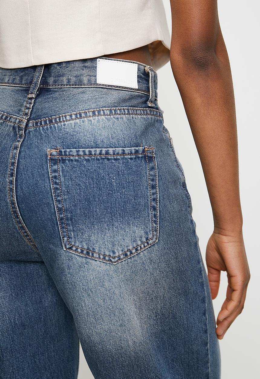 Superbalist - Denim Bermuda - med blue wash