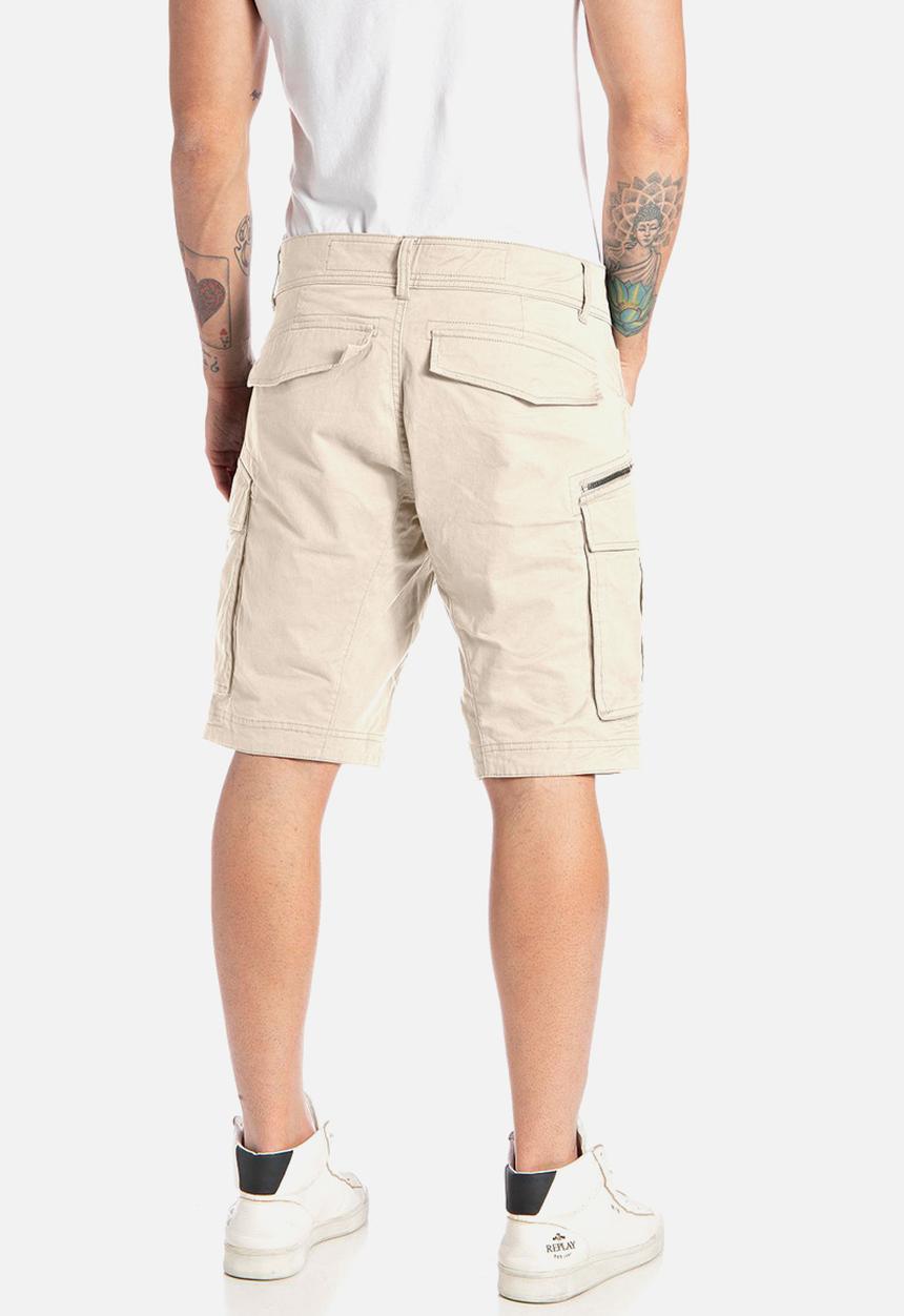 Replay - Joe Short Pantaloncino Cargo - Lt Khaki