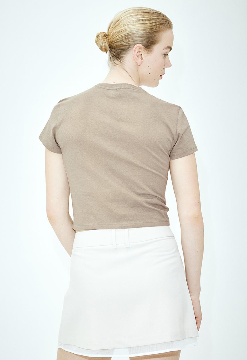 H&M - Printed t-shirt - beige & grey