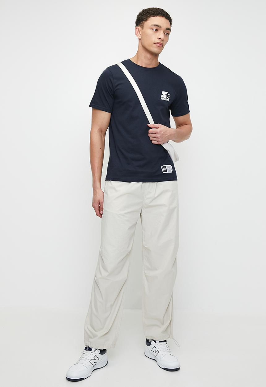Starter - Starter Round Neck Core Logo Tee - Navy/White