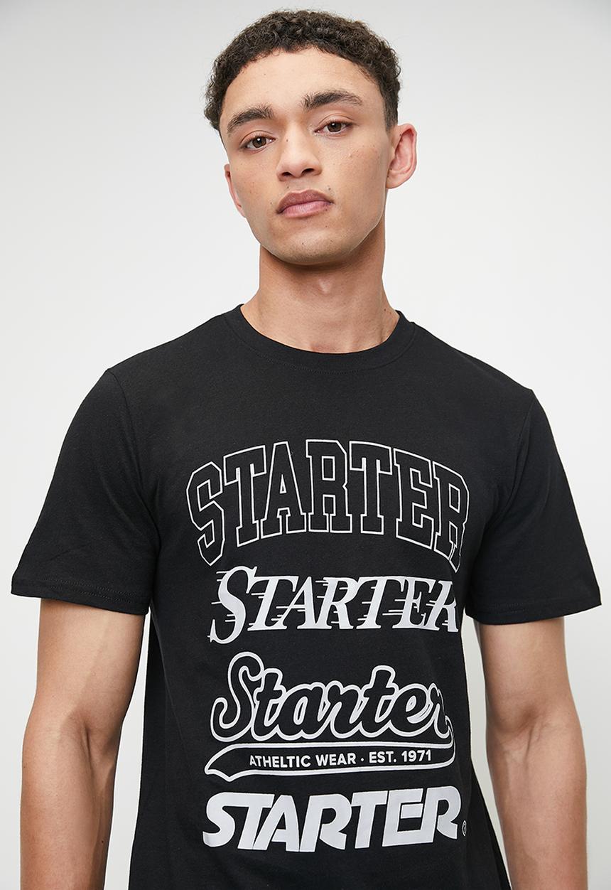 Starter - Starter Bold Logo Tee - Black/Grey