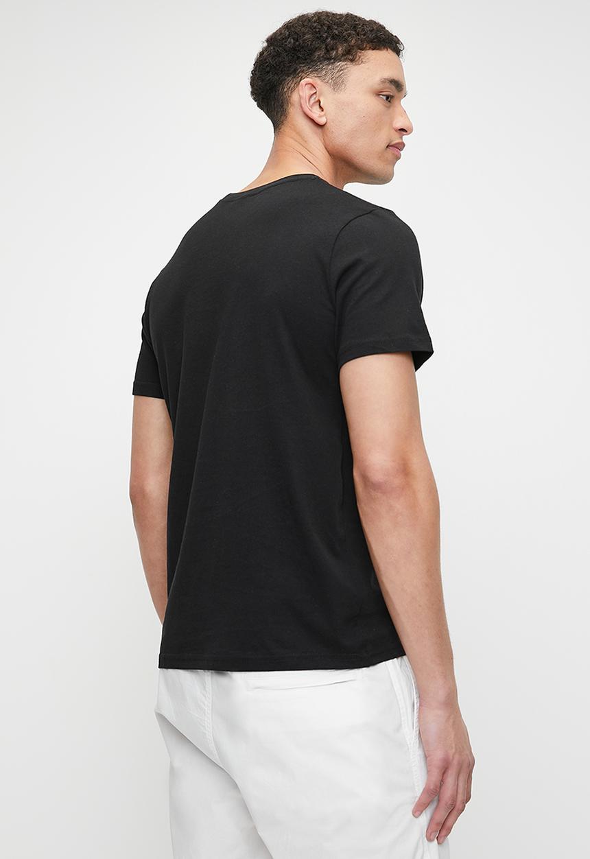 Starter - Starter Round Neck Core Logo Tee - Black/White