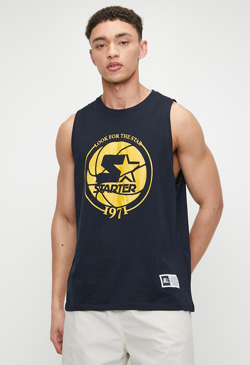 Starter - Starter 1971 Tank Top - Navy/Mustard