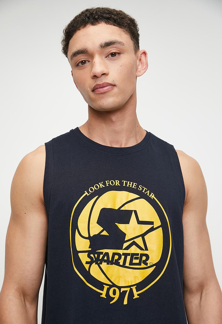Starter - Starter 1971 Tank Top - Navy/Mustard