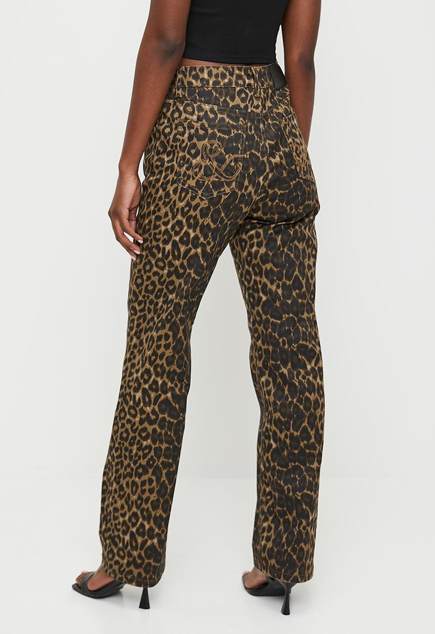 Me&B - Straight Leg Jeans In Animal - Animal