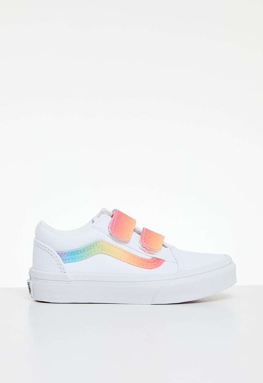 Vans - Old Skool V- Rainbow True White/Multi