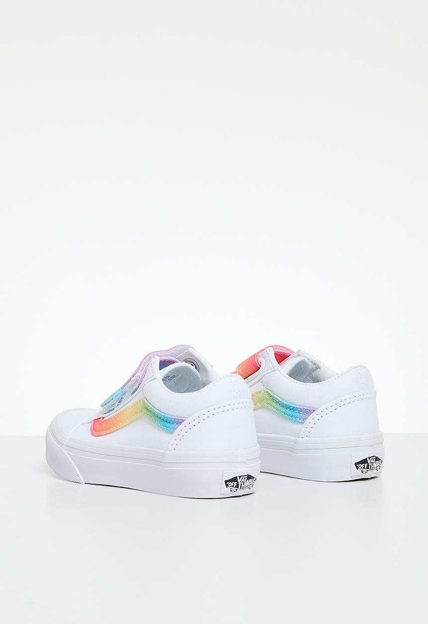 Vans - Old Skool V- Rainbow True White/Multi