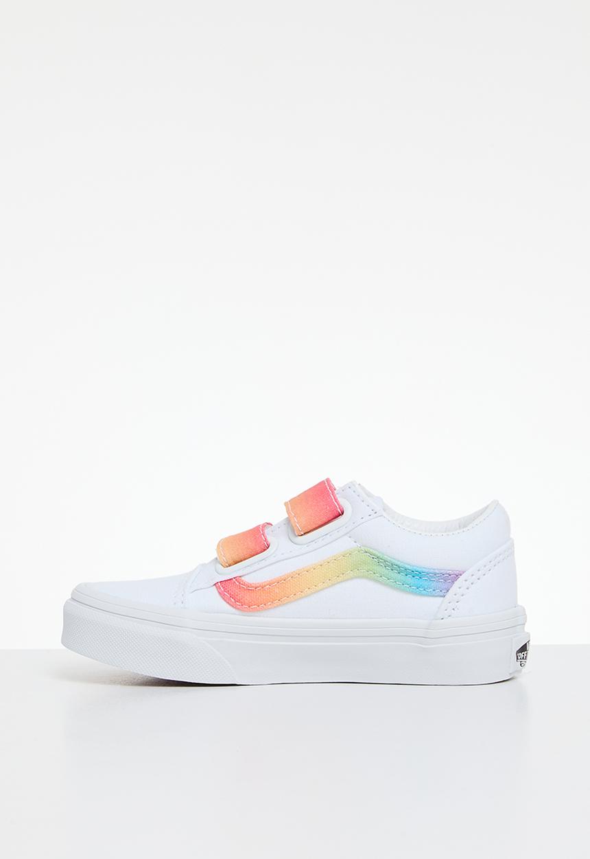 Vans - Old Skool V- Rainbow True White/Multi