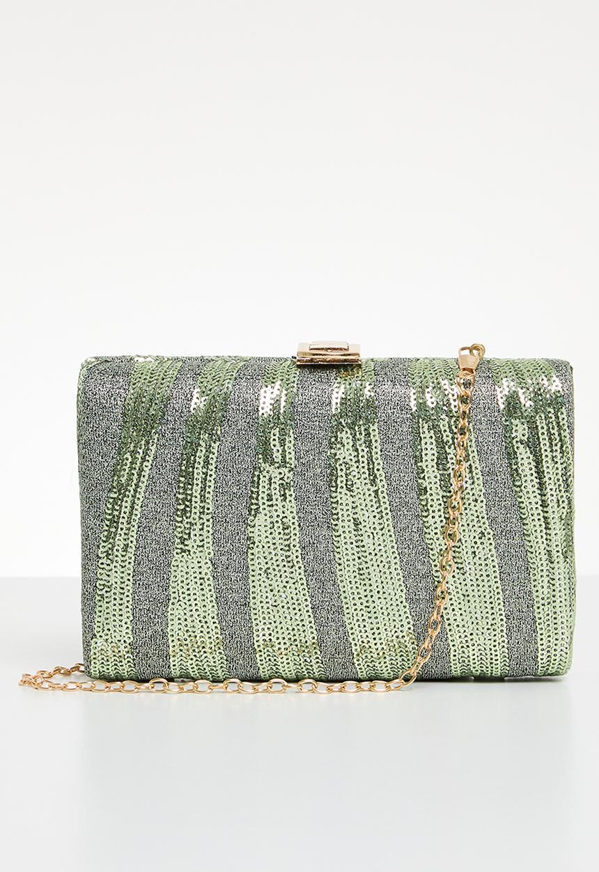 MILLA - Celestial fusion clutch bag - green