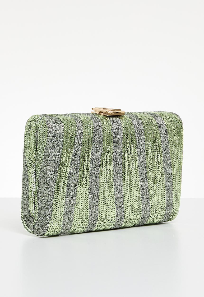 MILLA - Celestial fusion clutch bag - green