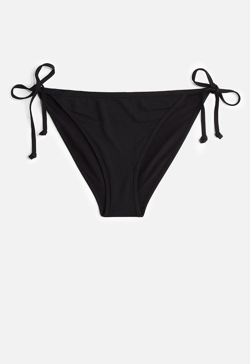 H&M - Tie tanga bikini bottoms - black