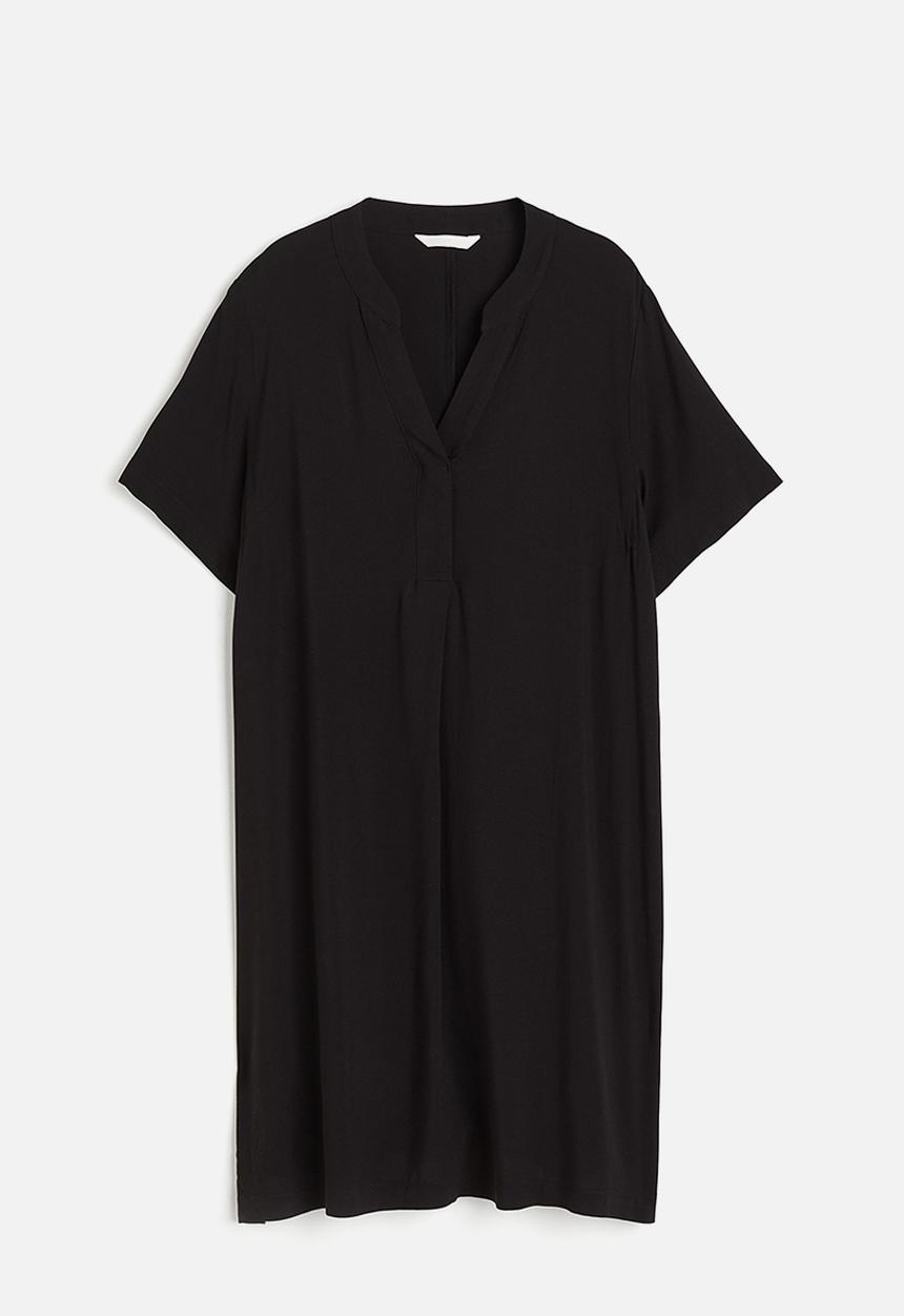 H&M - Viscose tunic dress - black