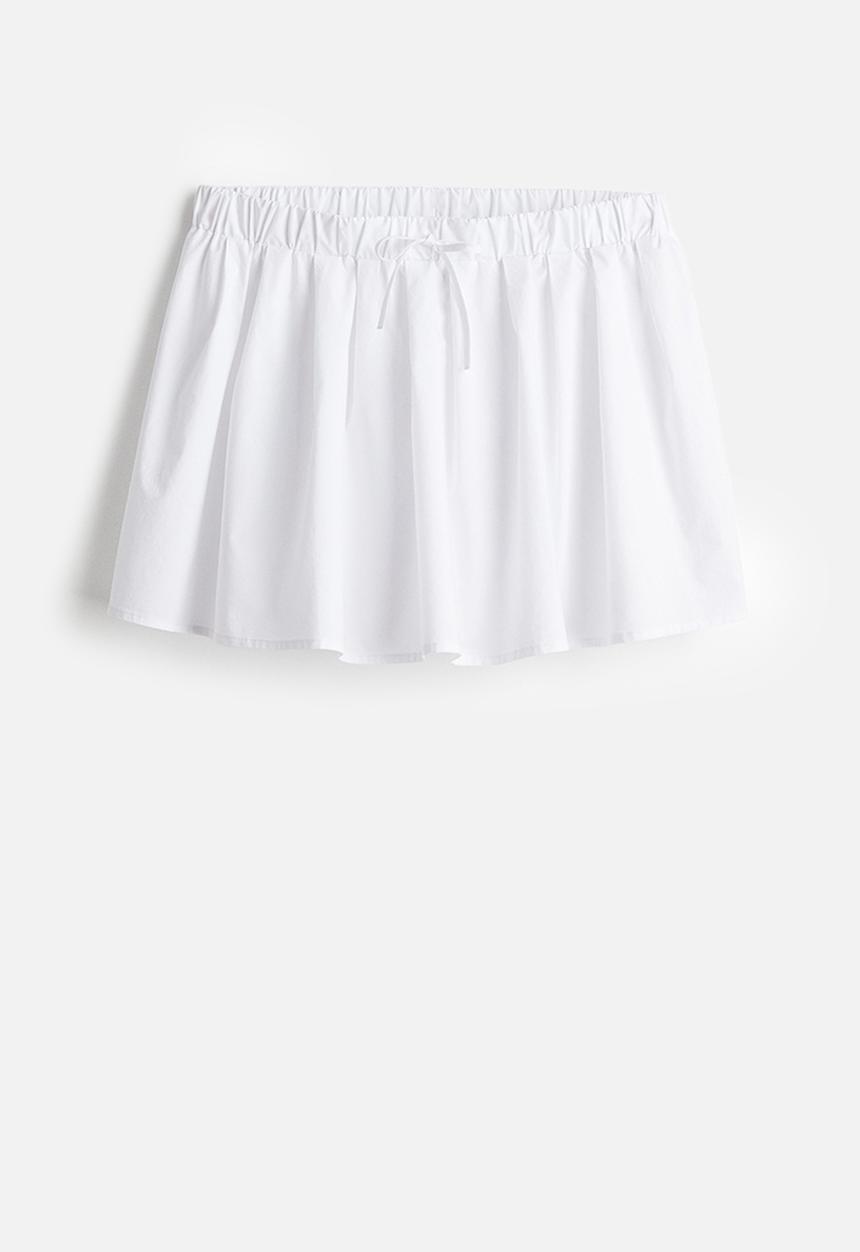 H&M - Voluminous mini skirt - white
