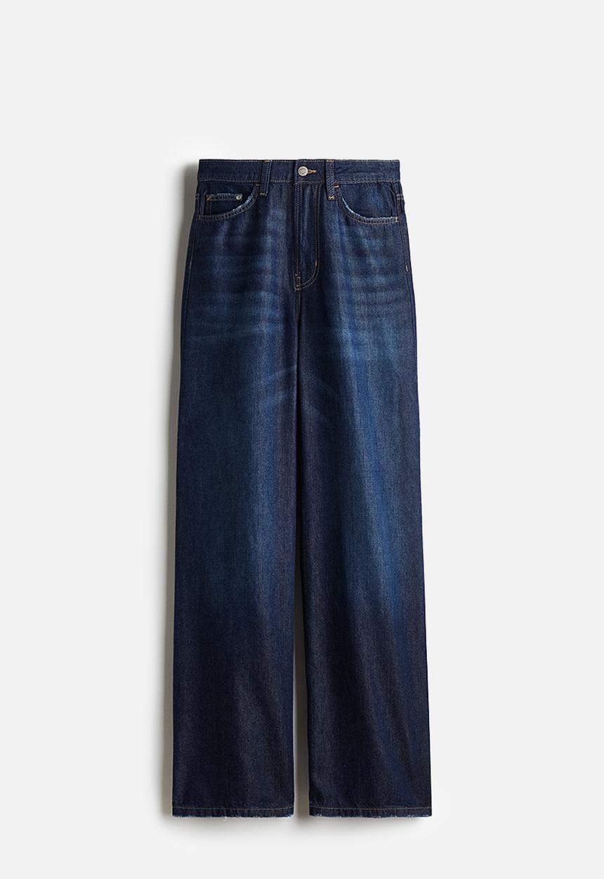 H&M - Wide ultra high jeans - blue
