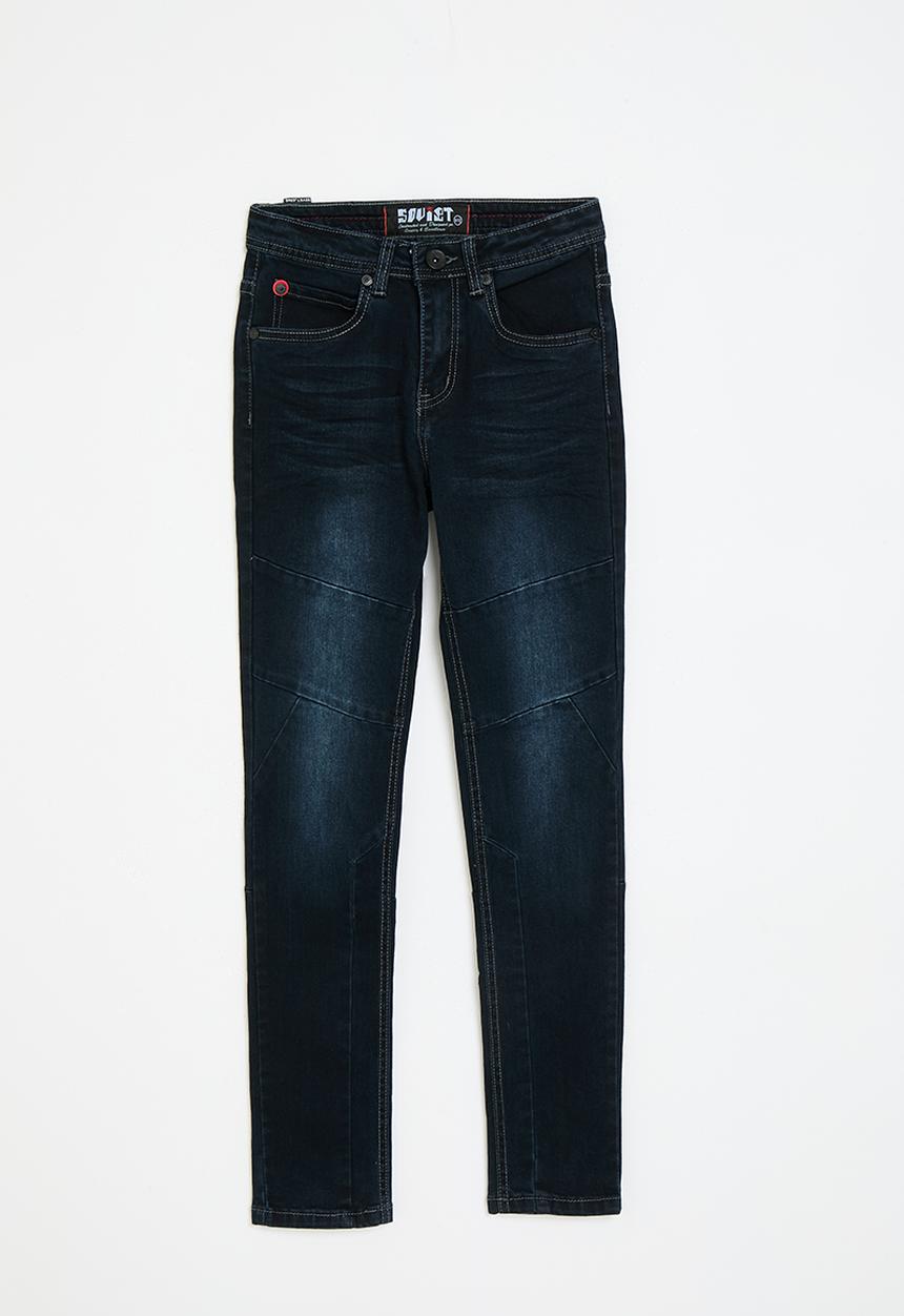 SOVIET - Boys fashion skinny denim - blue black