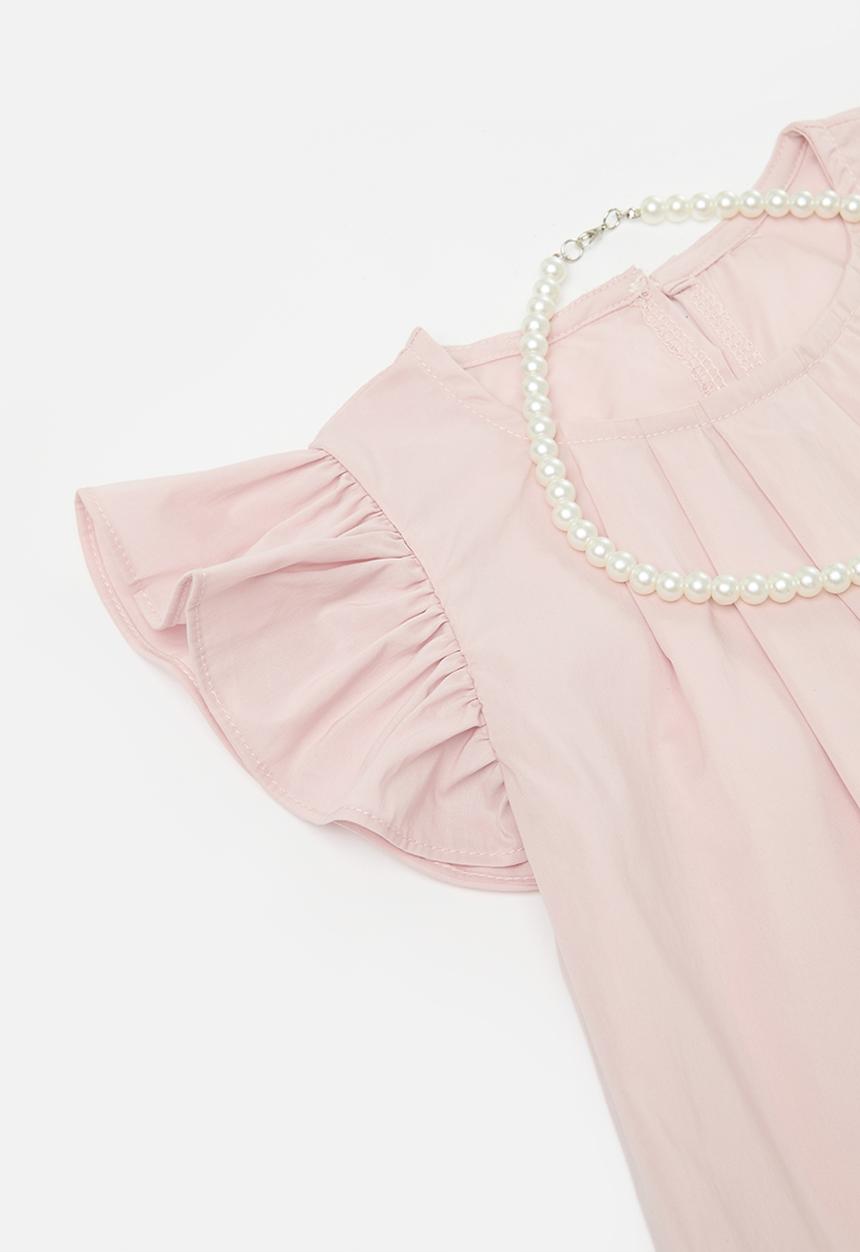 Pop Candy - Frilled sleeve dress - pink