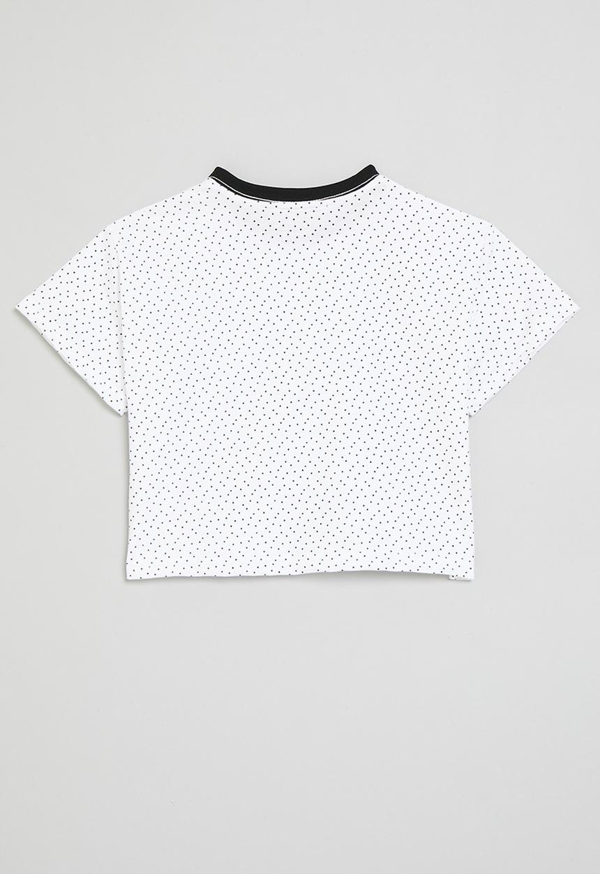 Pop Candy - Polka dot tee - white