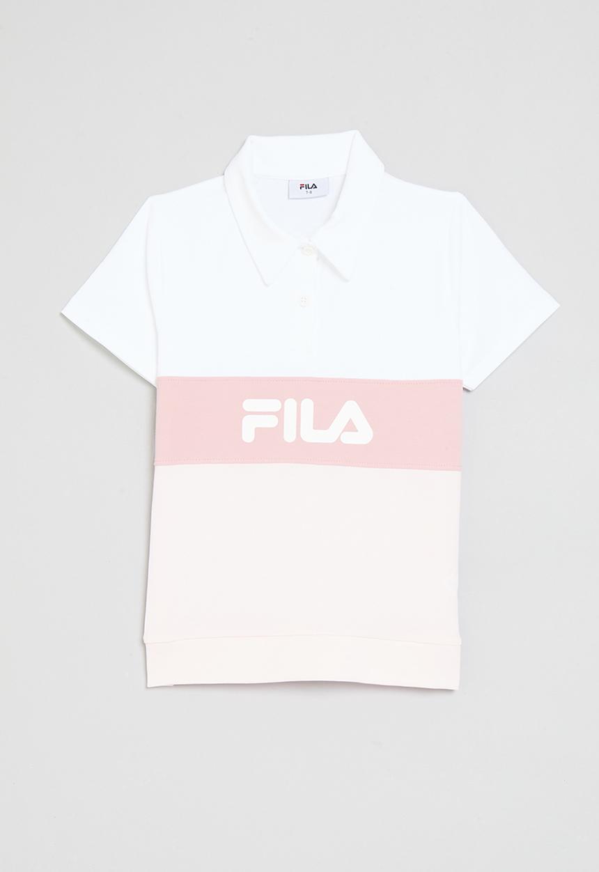 FILA - Phoebe Golfer Top - Pink & White