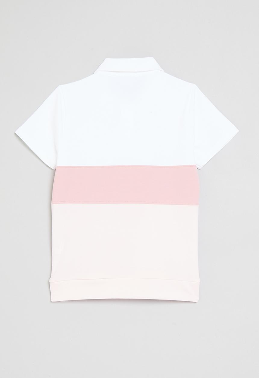 FILA - Phoebe Golfer Top - Pink & White