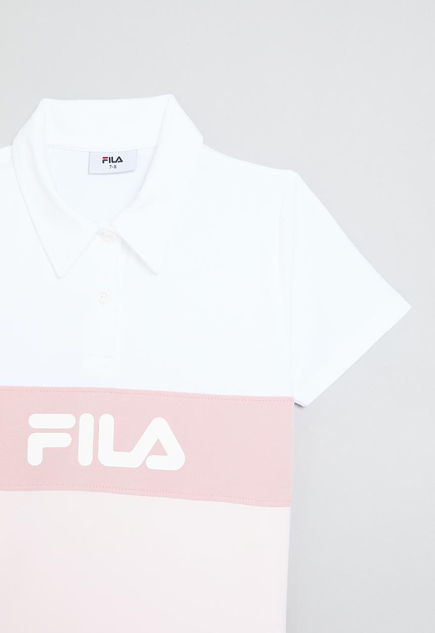 FILA - Phoebe Golfer Top - Pink & White