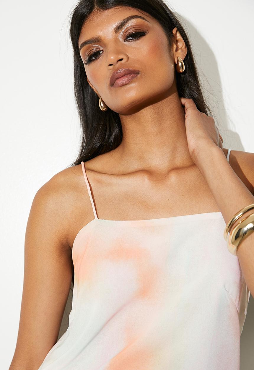 VELVET - Embellished cami - peach smudge