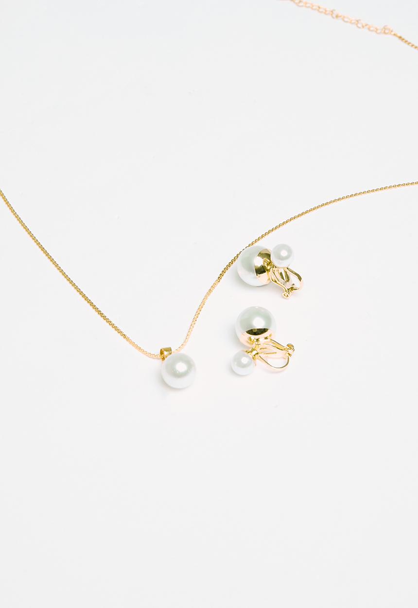 Superbalist - Shyla faux pearl set - gold