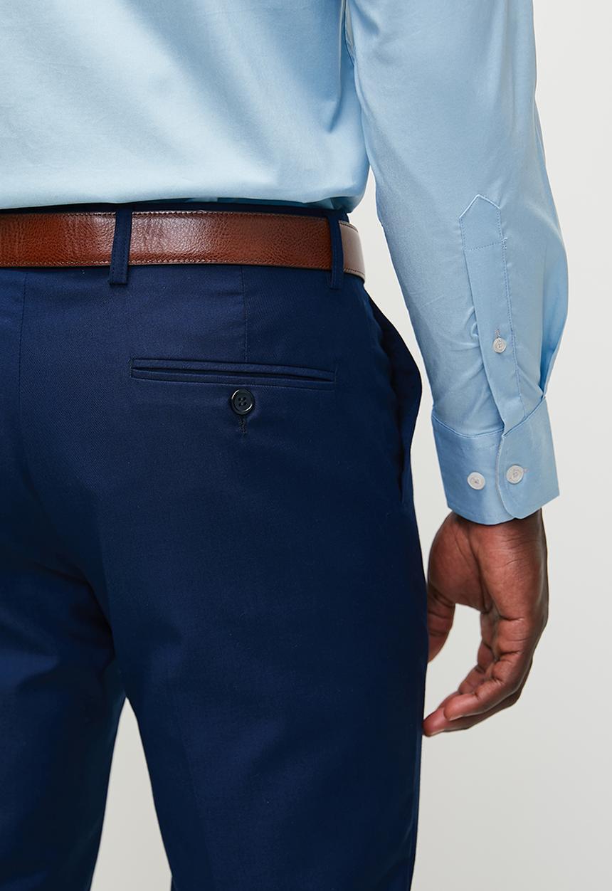 Pierre Cardin - Plain Stretch Formal Shirt - Sky Blue