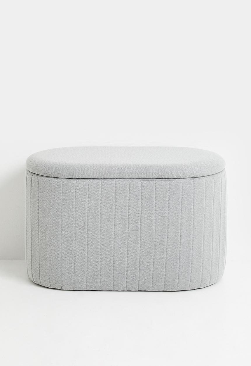 Sixth Floor - Polly storage ottoman - Grey