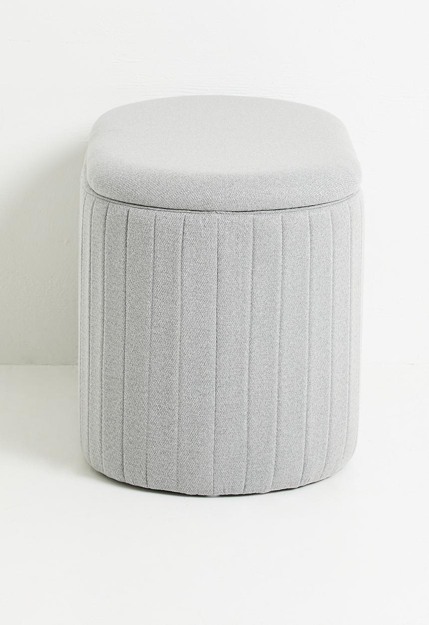 Sixth Floor - Polly storage ottoman - Grey