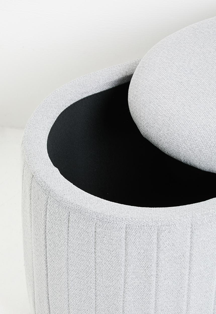 Sixth Floor - Polly storage ottoman - Grey