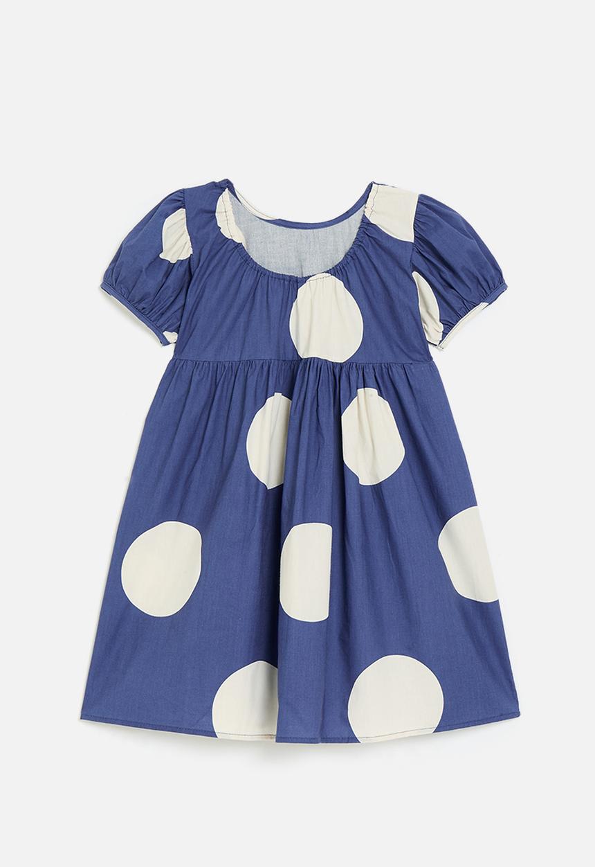 Pop Candy - Polka dot dress-blue & white