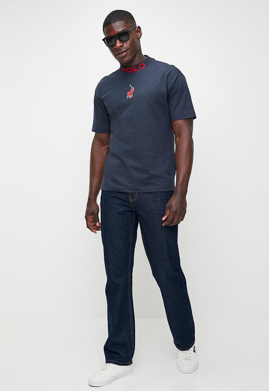 POLO - Jack Sport High Collar Short Sleeve Tee - Navy