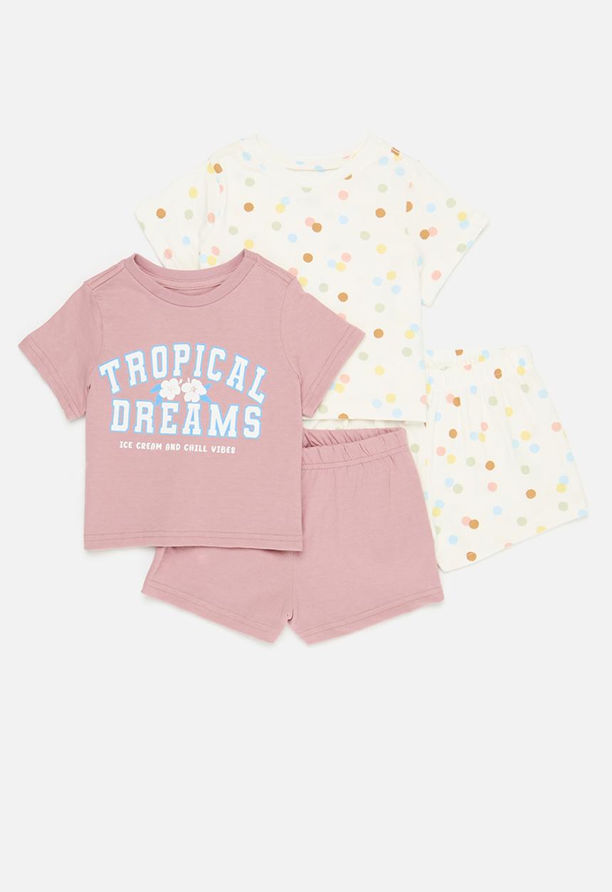 Pop Candy - 2 Pack pj set -  pink