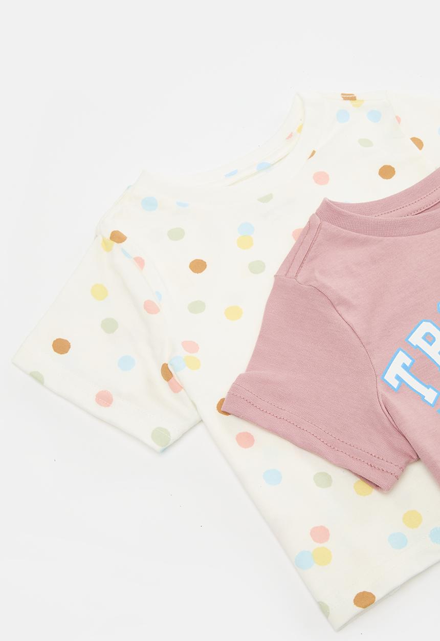 Pop Candy - 2 Pack pj set -  pink