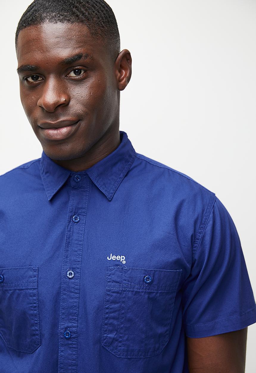 JEEP - Willys workshirt short sleeve - lazuli blue