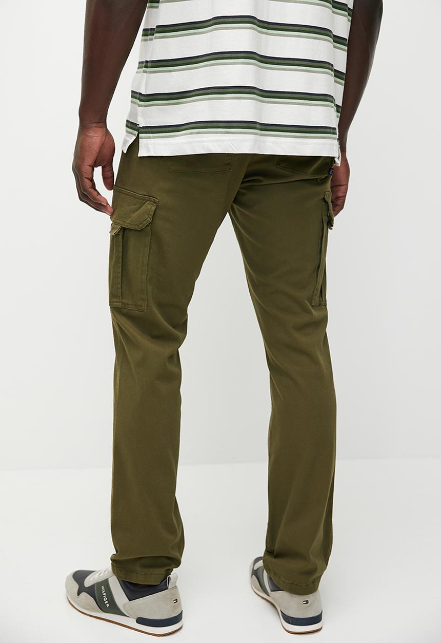 JEEP - Bolt fixed waistband twill cargo pant - uniform green