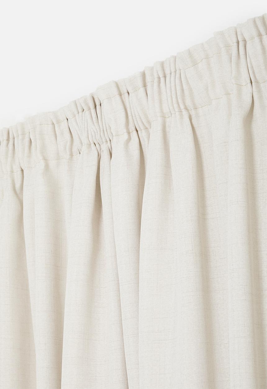 Sixth Floor - Capri Texture Taped Curtain - Natural