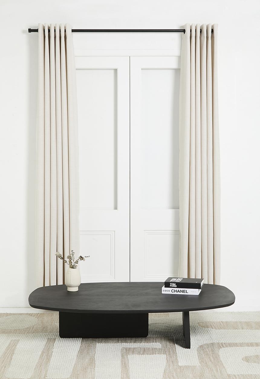 Sixth Floor - Capri Texture Eyelet Curtain - Natural
