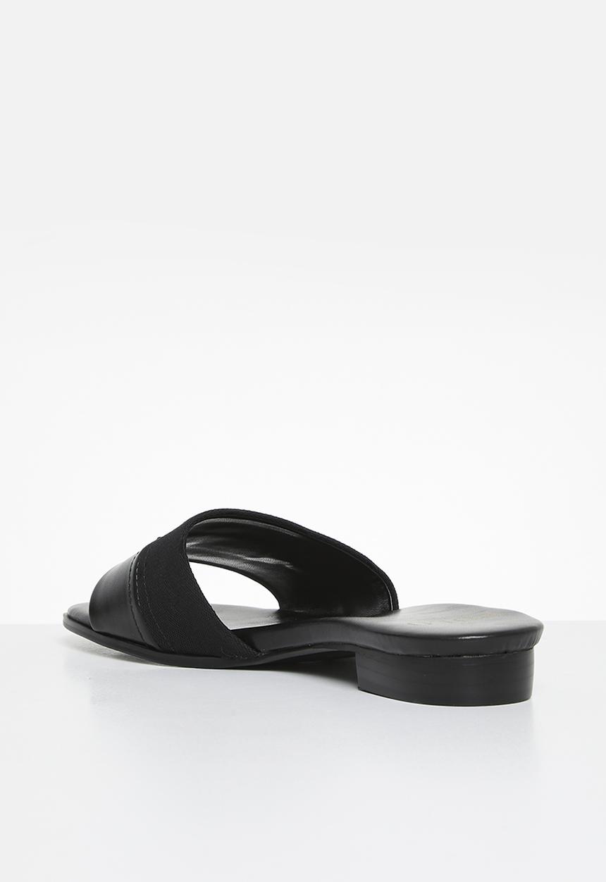 POLO - Jacquard mule - black