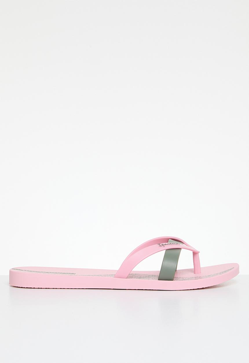Ipanema - Kirei print flip flop - pink green