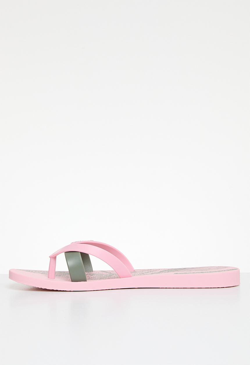Ipanema - Kirei print flip flop - pink green