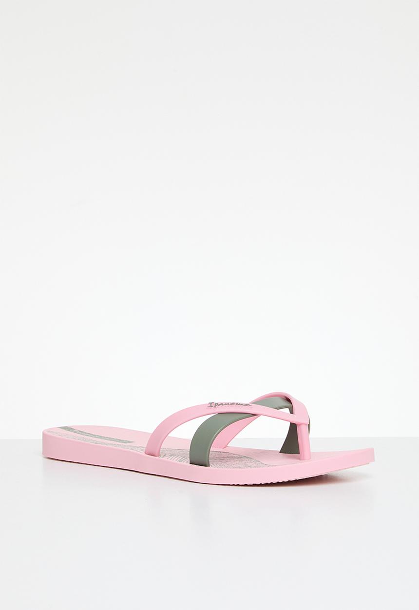 Ipanema - Kirei print flip flop - pink green