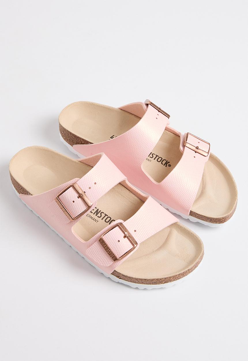 Birkenstock - Arizona shiny lizard narrow - light rose