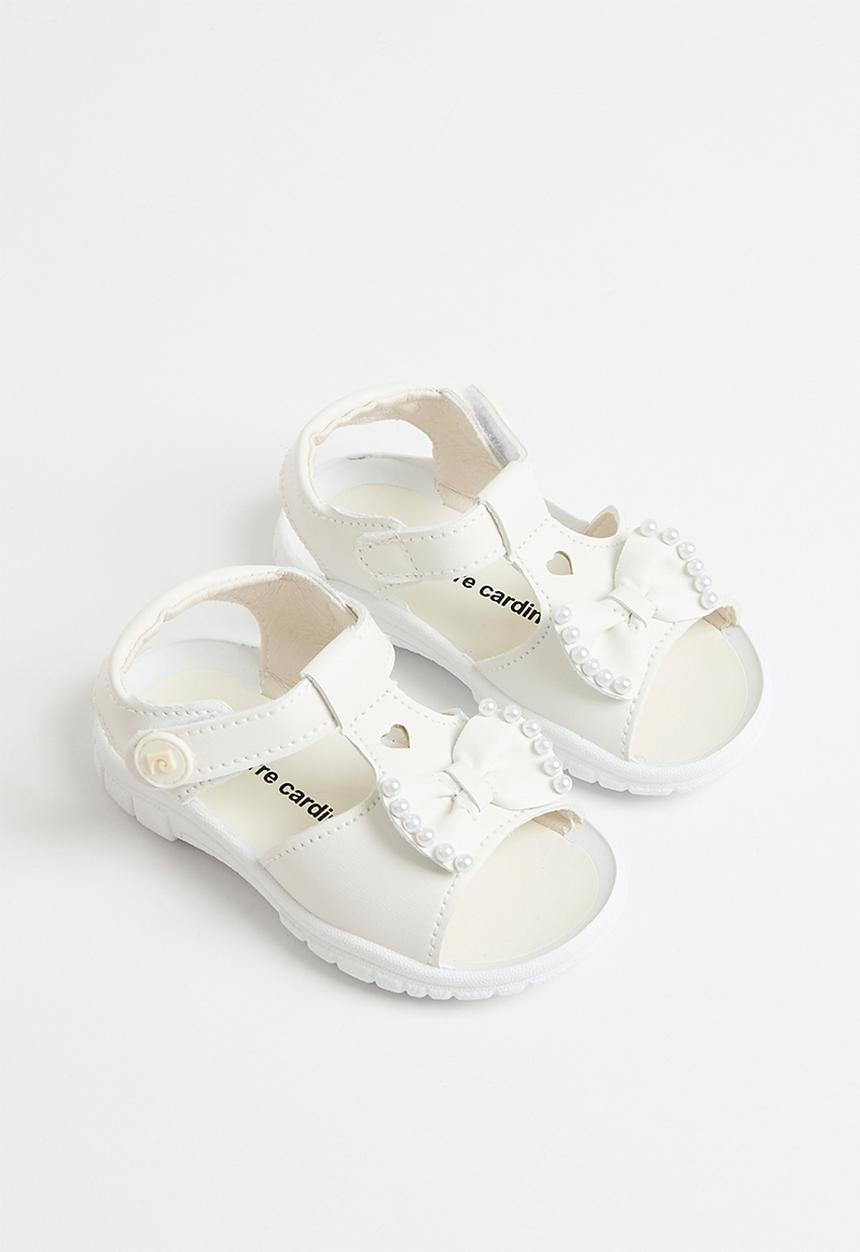 Pierre Cardin - Ella Infants Girls Open Sandal - White
