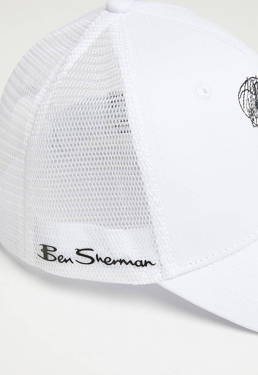 Ben Sherman - Happy bear trucker - white