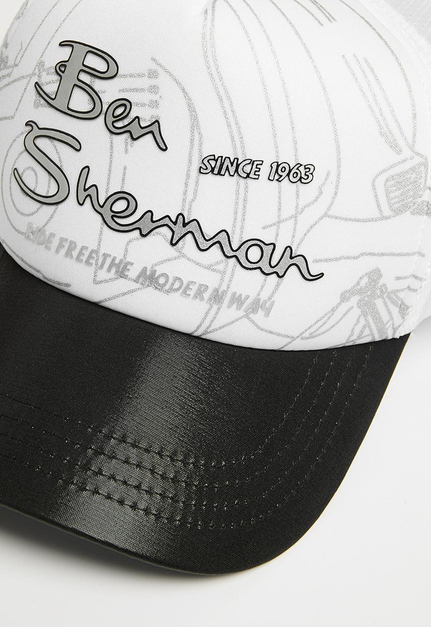 Ben Sherman - Ben sherman foil trucker - white/black