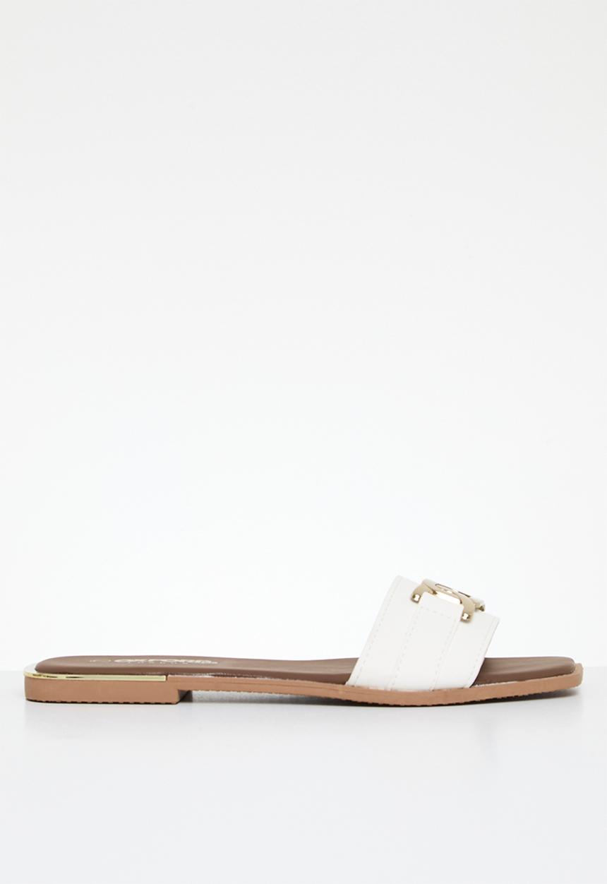 Oxford Street - Classic Slide - white & gold